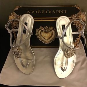 Dolce & Gabbana Silver Women's Sandals